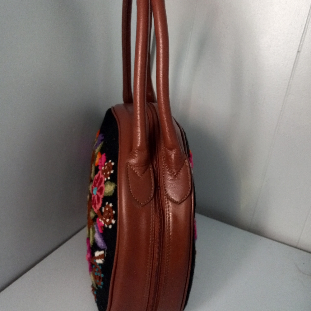 Peruvian Shoulder Bag Collection Handcrafted Flor… - image 4
